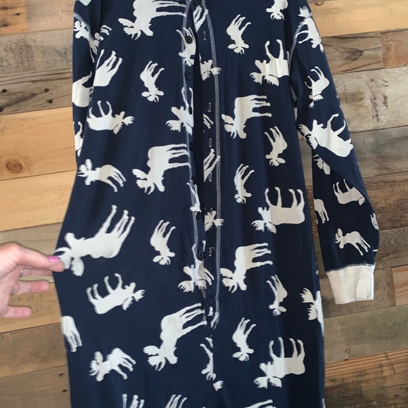 Lazy One onesie pajamas w/ back flap. XL - Picture 4 of 7